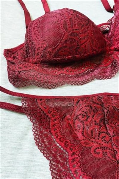 Sensu Kadın Dantelli Bralet Kapsız Iç Çamaşır Takımı - Bra2025