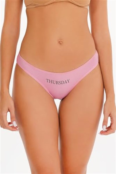 Sensu Kadın Gün Baskılı Pamuklu Slip 7li Külot Set - Model3 Medium