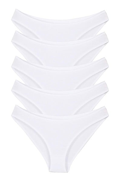 Sensu Kadın Günlük Pamuklu Külot Karışık Bikini Model 5Li Paket Kts1057