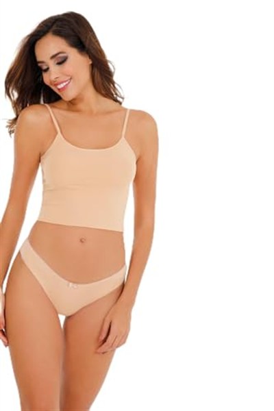 Sensu Kadın Lazer Kesim Brazilian Model Dantel Detaylı 3Lü Külot Set - Kts3106