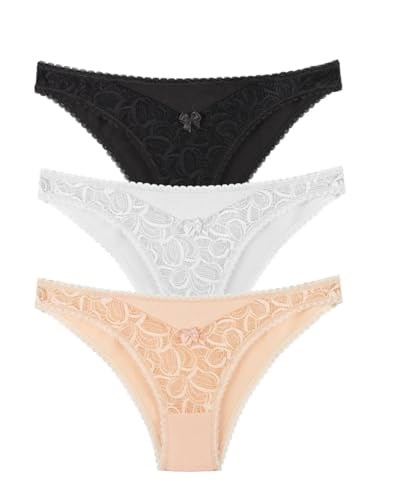 Sensu Kadın Önü Dantelli Slip Külot 3Lü Paket Set Kts2069