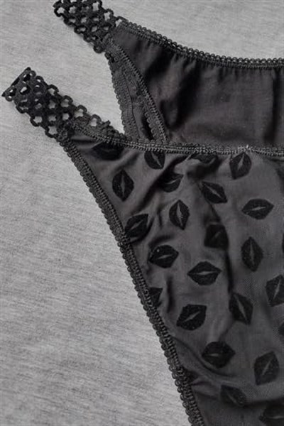 Sensu Kadın Tül Detaylı Slip Külot 5Li Paket - Kts4009Tül-3-Model1