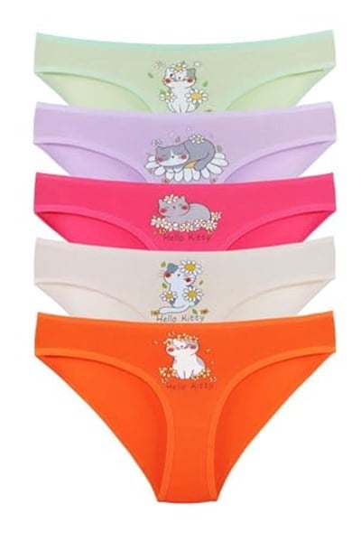 Sensu Kız Çocuk Pamuklu 5Li Külot Set - Kıds2600
