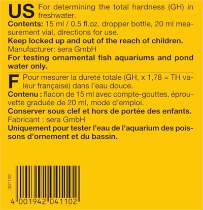 Sera Gh Test Akvaryum Toplam Sertlik Testi 15 ml