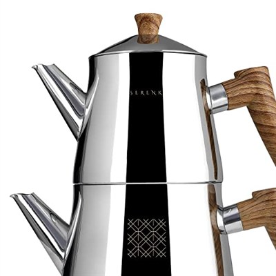 Serenk Definition Çaydanlık, Paslanmaz Çelik, Polisaj Dış Yüzey,Kapsül Taban, 2,0 Lt