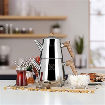 Serenk Definition Çaydanlık, Paslanmaz Çelik, Polisaj Dış Yüzey,Kapsül Taban, 2,0 Lt