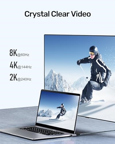 Sertifikalı 240W USB4 Kablosu, Thunderbolt 4 Kablosu, 40 Gbps USB C Veri Kablosu, PD 3.1 140W 240W Şarj Kablosu, MacBook M1 M2 için 8K60Hz 4K144Hz HDR Video USB C Kablosu, Mac mini, SSD, Yerleştirme