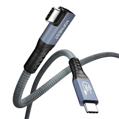 Sertifikalı 240W USB4 Kablosu, Thunderbolt 4 Kablosu, 40 Gbps USB C Veri Kablosu, PD 3.1 140W 240W Şarj Kablosu, MacBook M1 M2 için 8K60Hz 4K144Hz HDR Video USB C Kablosu, Mac mini, SSD, Yerleştirme