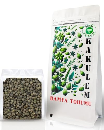 SERTİFİKALI Yenilebilir Bamya Tohumu Katkısız Doğal (1 KG)