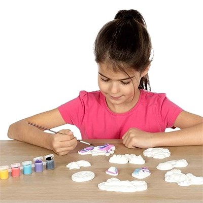SES Creative Kalıba Dök ve Boya - Unicorn - Simli - Seçenekler: Simli Unicorn, Hayvanlar, Modern, Dinowelt, Tek kişilik...
