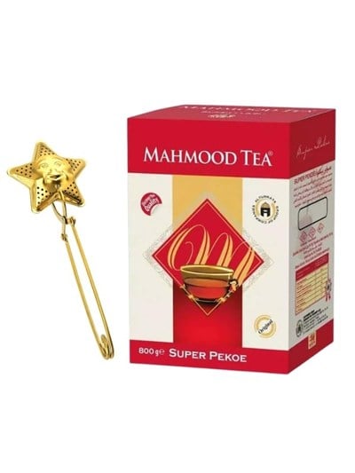 Seylan Pekoe Dökme Çay 800 gr ve Yıldız Tasarımlı Gold Paslanmaz Çelik Çay Süzgeci Bundle