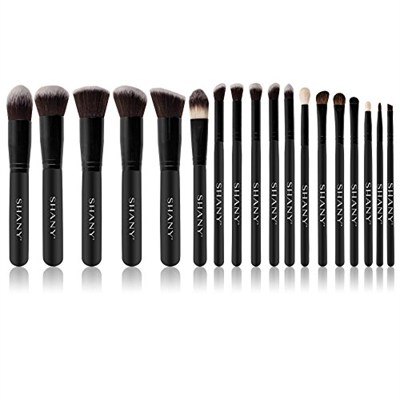 SHANY Artisans Easel – Elite Cosmetics Fırça Koleksiyonu, Komple Kabuki Makyaj Fırçası Seti, Ayaklı Dönüştürülebilir Fırça Tutuculu, 18 parça