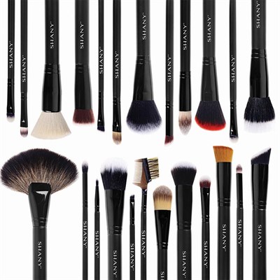 SHANY Masterpiece Pro İmza Fırça Seti - 24 parça El Yapımı Doğal/Sentetik Kıl Ahşap saplı
