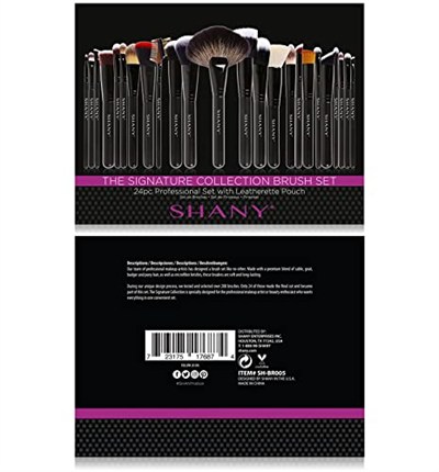 SHANY Masterpiece Pro İmza Fırça Seti - 24 parça El Yapımı Doğal/Sentetik Kıl Ahşap saplı
