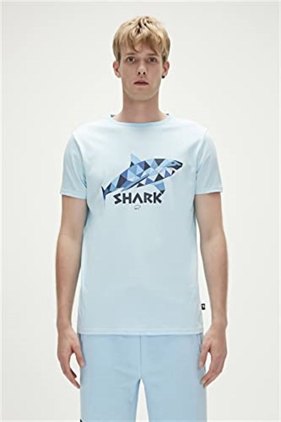 Shark Erkek T-Shirt - 23.01.07.024 Mavi
