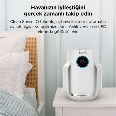 Shark NeverChange5 Compact Pro Hava Temizleyici - Beyaz
