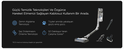 Shark PowerPro Turbo Başlıklı Şarjlı Dikey Süpürge