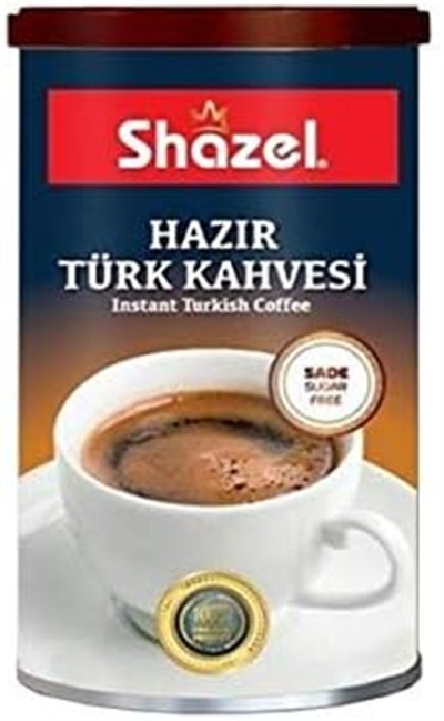 Shazel Hazır Türk Kahvesi Sade - Teneke - 500 gr
