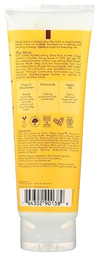 SHEA MOISTURE Baby Papatya ve Argan Yağlı Bebek Losyonu 237ML