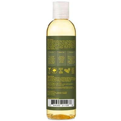 SHEA MOISTURE Masaj Yağı - Avokado Yağı ile Zeytin ve Yeşil Çay, Kuru Ciltler İçin Derin Nemlendirici Banyo ve Vücut Masaj Yağları, 8 Fl Oz