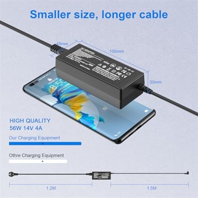 Shefor Güç Kaynağı 14V Samsung Monitör ile Uyumlu U28E590D S22D300HY S27D390H C24F396FHU S24D390HL S24D300 S24B150BL SyncMaster LCD/TFT 770 760V 1501MP Ekran Güç Kablosu Güç Adaptörü Şarj Cihazı
