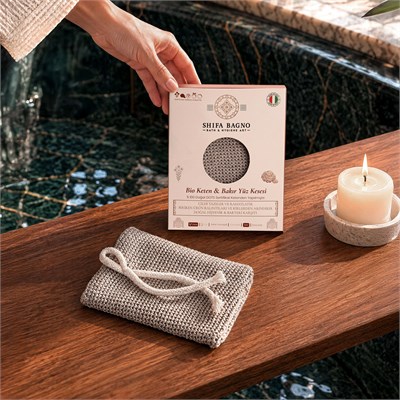 Shifa Bagno Bio Keten & Bakır Yüz Kesesi