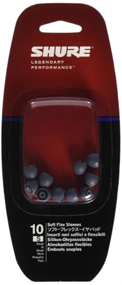 Shure EASFX1 Gri Yumuşak Esnek Kılıflar, Küçük, 10lu Paket (5 Çift), E1, E3, E4, E5, SCL3, SCL4, SCL5, SE110, SE210, SE310, SE420, SE530, SE115, SE215, SE315, SE425, SE55 i - Seçenekler: Small, Large