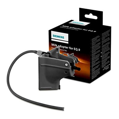Siemens Süt kabı adaptörü TZ90008, harici süt kaplarının kullanımı için, orijinal aksesuarlar, bulaşık makinesinde yıkanabilir, Siemens EQ.9 kahve makineleri için özel olarak geliştirilmiştir, siyah
