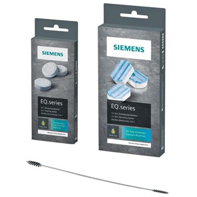 Siemens Temizleme seti: 1 x kireç çözücü tableti 00311819 ve 1 x temizlik tabletleri 00311769