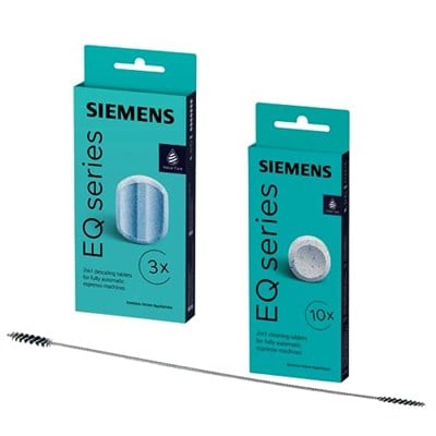 Siemens Temizleme seti: 1 x kireç çözücü tableti 00311819 ve 1 x temizlik tabletleri 00311769