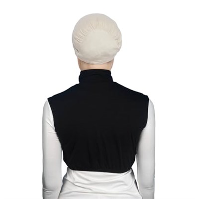 Sıfır Kol Balıkçı Yaka Tam Boğazlı Likralı Penye Kadın Yarım Body