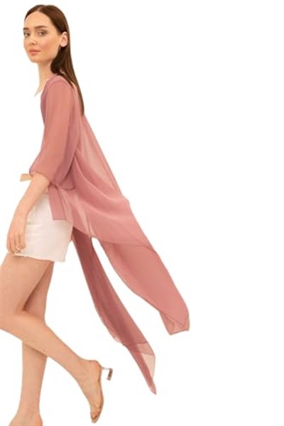 Şifon Yırtmaçlı Kimono&Hırka
