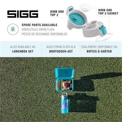 SIGG VIVA ONE çocuk içecek şişesi (0,5 lt.), zararlı madde içermeyen çocuk şişesi, sızdırmaz kapaklı, tek elle kullanılabilir su şişesi çocuklar için