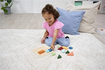 Simba, 100006032, Eichhorn Montessori Şekil Bulmacası, Özel Şekilli, 12 Blok, 13 Parça, Eğitici ve Öğretici, Ahşap Tasarım