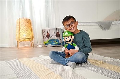 Simba, 109231011, Super Mario Luigi Peluş Figür, Özel ve Detaylı Tasarım, Dayanıklı Kumaş, 30 Cm