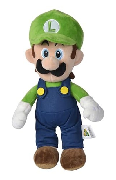 Simba, 109231011, Super Mario Luigi Peluş Figür, Özel ve Detaylı Tasarım, Dayanıklı Kumaş, 30 Cm