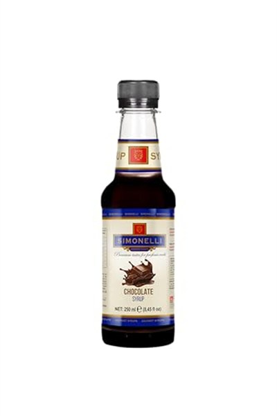 SIMONELLI CHOCOLATE 3lü Şurup Seti (Toffee Karamel + Çikolata+ Vanilya) Kahve Ve Kokteyl Şurubu 3x250ml