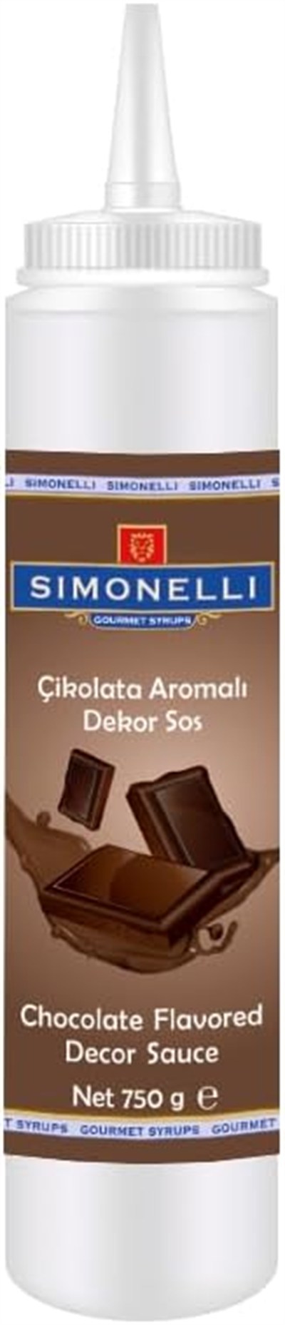 SIMONELLI CHOCOLATE Çikolata Aromalı Dekor Sos 750 G