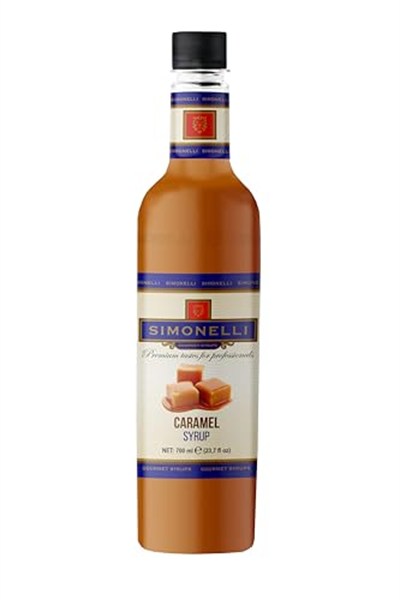 SIMONELLI CHOCOLATE Kahve ve Kokteyl Şurubu Karamel Aromalı + Vanilya Aromalı 70 CL + 2 ADET POMPA