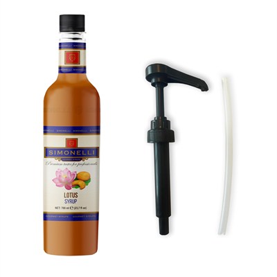 SIMONELLI CHOCOLATE Kahve ve Kokteyl Şurubu Lotus Aromalı 700 ML + POMPA