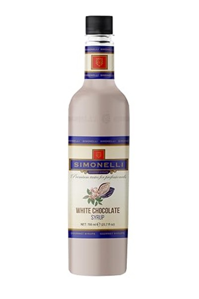 SIMONELLI CHOCOLATE Kahve ve Kokteyl Şurubu Karamel Aromalı + Beyaz Çikolata Aromalı 70 Cl + 2 Adet Pompa