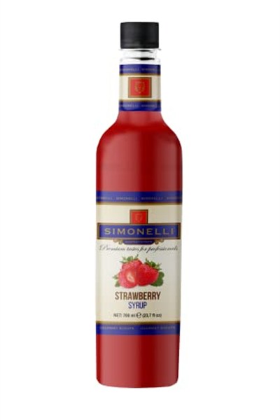 SIMONELLI Kahve Şurubu Çilek Aromalı 70 cl + POMPA