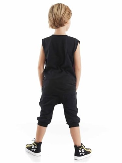 Şimşek Maske Erkek Çocuk T-shirt Kapri Şort akım