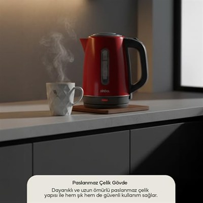Sinbo SK-8031 Su Isıtıcı Kettle – Paslanmaz Çelik, 1.8 L, Inox, Otomatik Kapanma (Açık Gri)