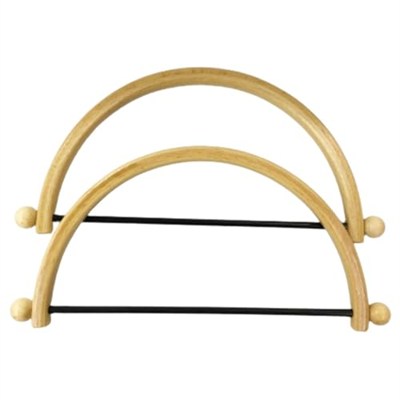 Şirin Ahşap Yarım Yuvarlak Çanta Sapı 662 662-8 25 cm