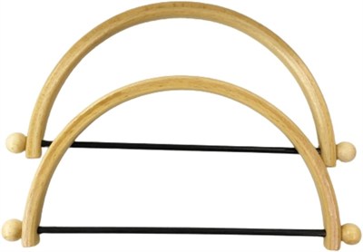 Şirin Ahşap Yarım Yuvarlak Çanta Sapı 662 662-8 25 cm