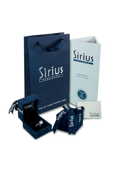 Sirius Pırlanta Erkek Siyah Pırlanta Modern Halka Küpesi