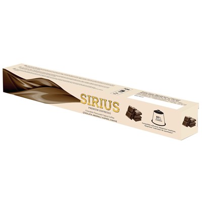 Sirius Premium Çikolata Aromalı Kapsül Kahve (Nespresso Uyumlu) - 10 Adet