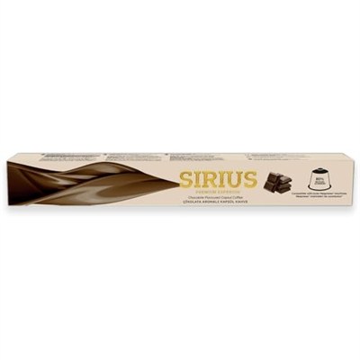 Sirius Premium Çikolata Aromalı Kapsül Kahve (Nespresso Uyumlu) - 10 Adet