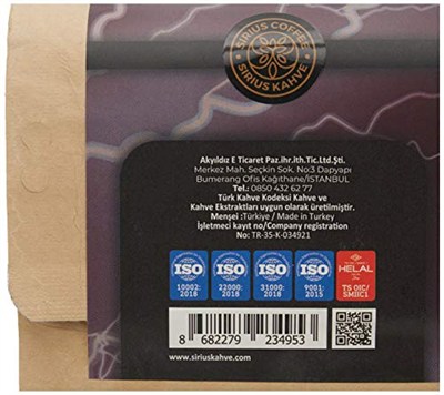 Sirius Premium Espresso Kahve Portofino Blend 250 gr - Çekirdek